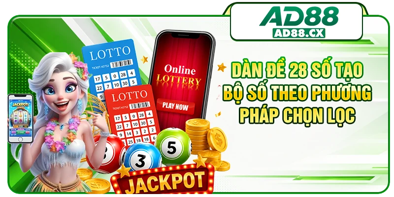 Dàn đề 28 số tạo bộ số theo phương pháp chọn lọc